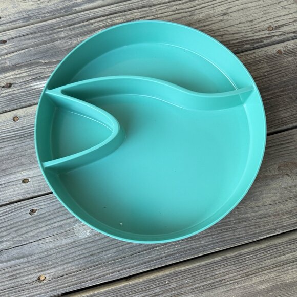 NWT Target Summer Chip & Dip Tray Teal Green Turquoise Melamine 2014 Collection - Picture 7 of 7